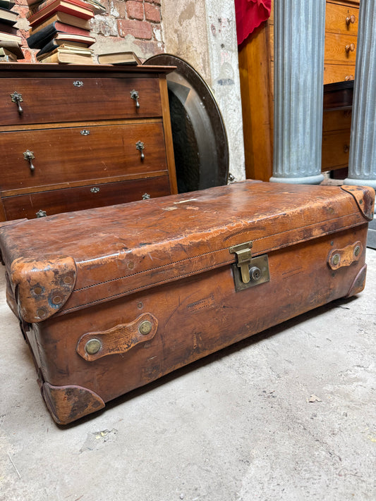 Large Antique Suitcase Travellers Case
