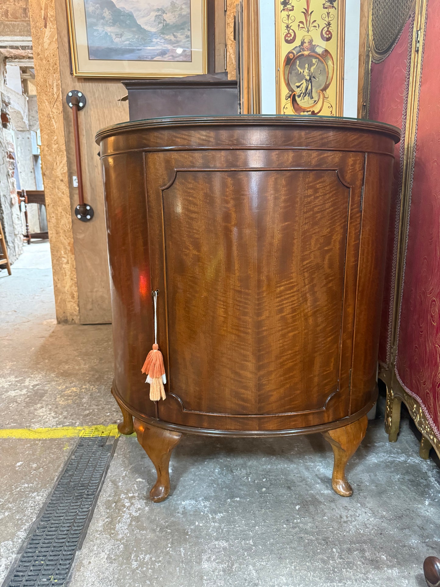 Edwardian Demi-Lune Cabinet
