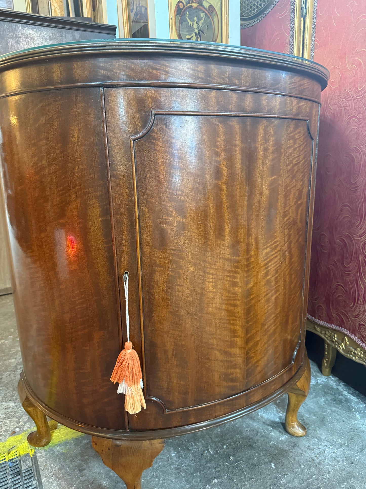 Edwardian Demi-Lune Cabinet
