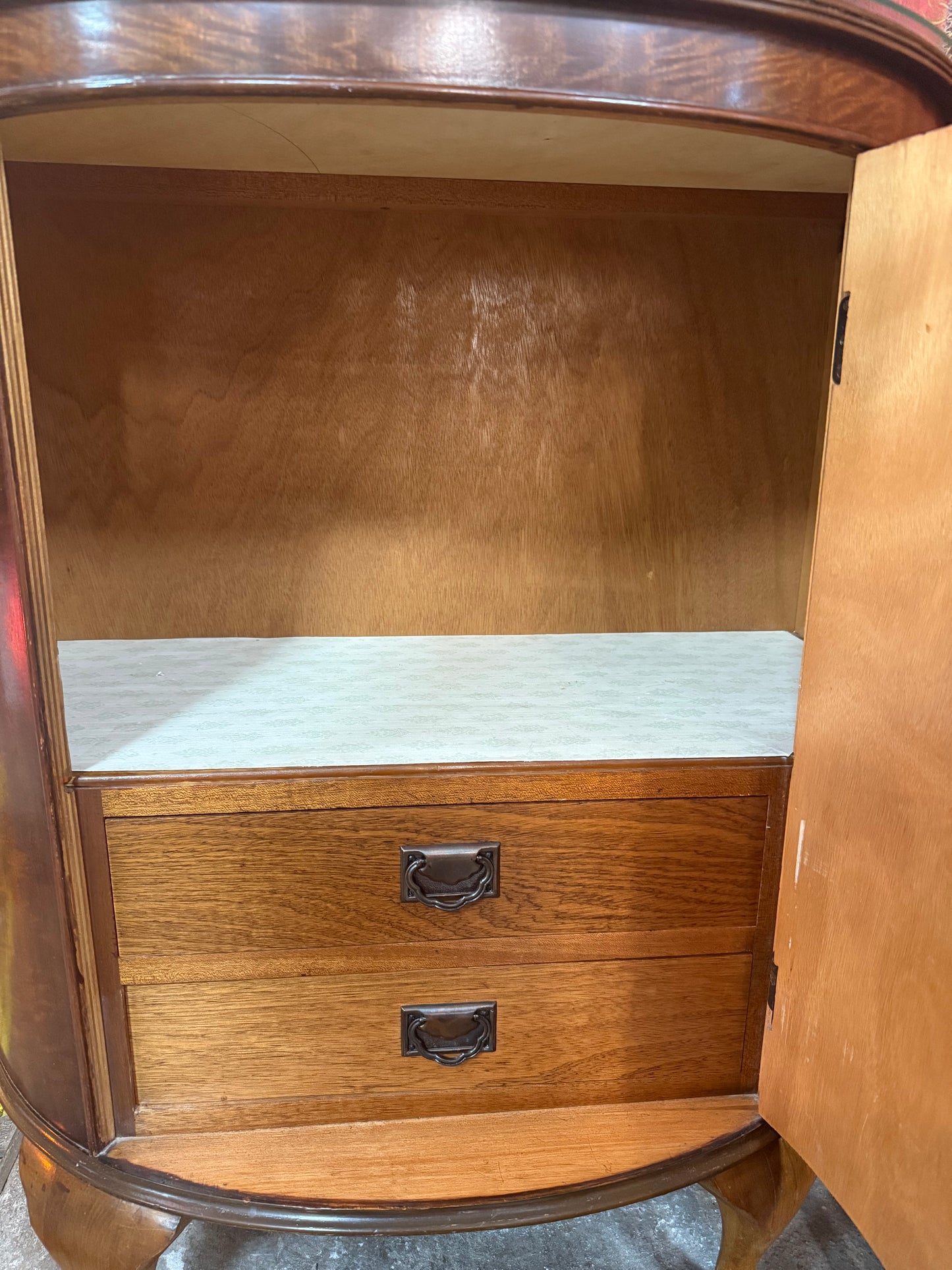 Edwardian Demi-Lune Cabinet