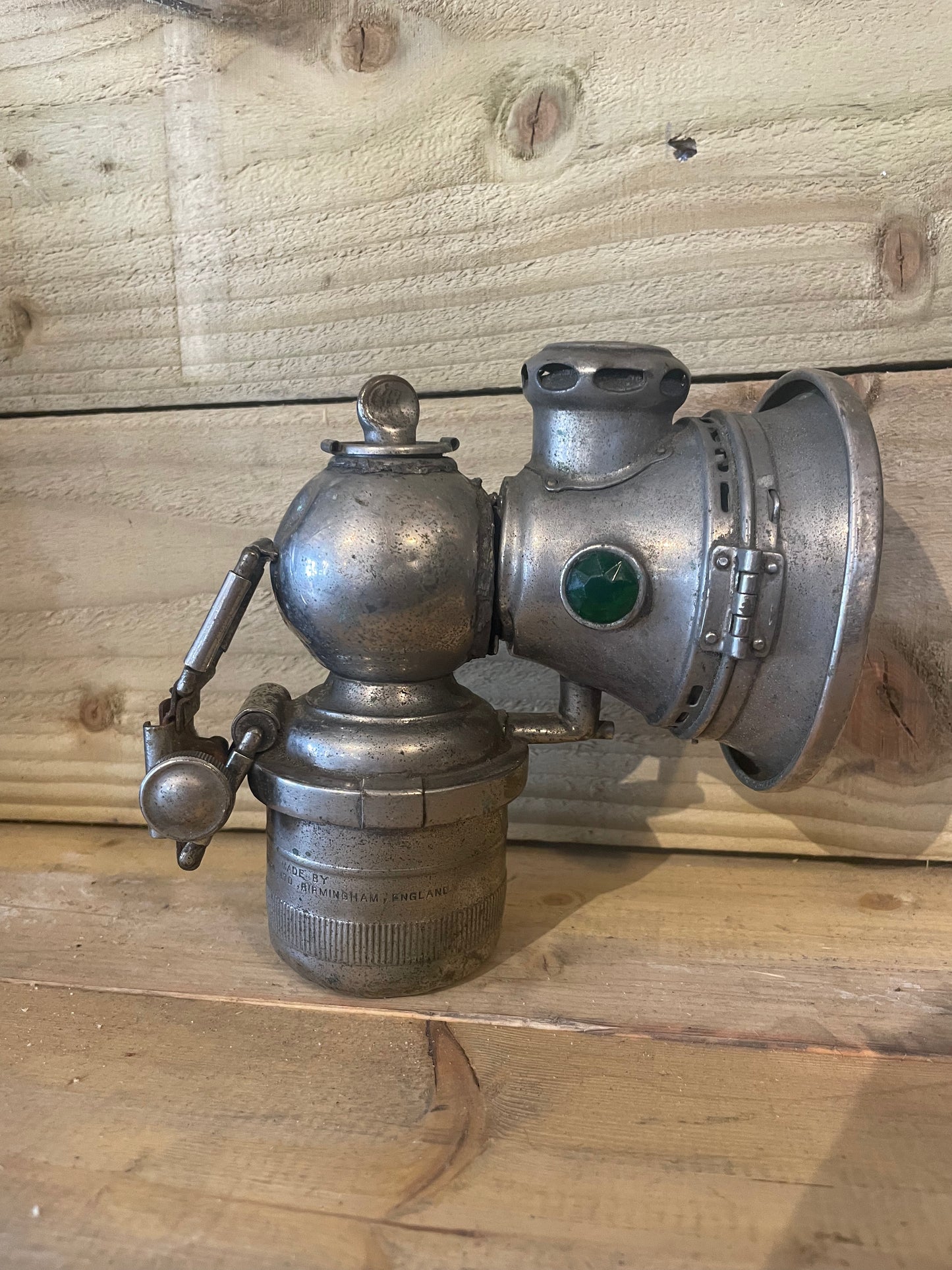 Joseph Lucas 'Calcia Toura' Carbide Bicycle Lamp c1920