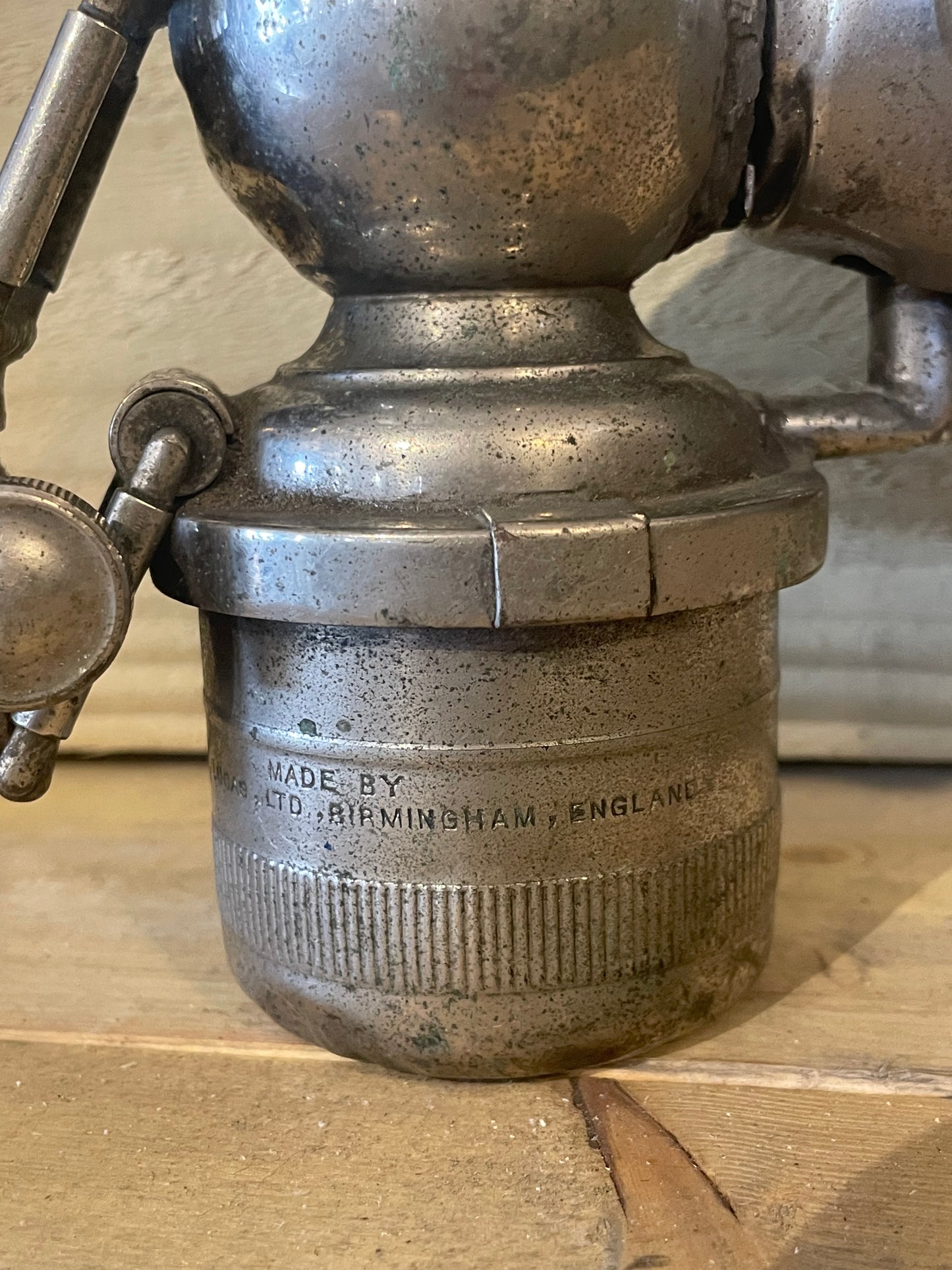 Joseph Lucas 'Calcia Toura' Carbide Bicycle Lamp c1920