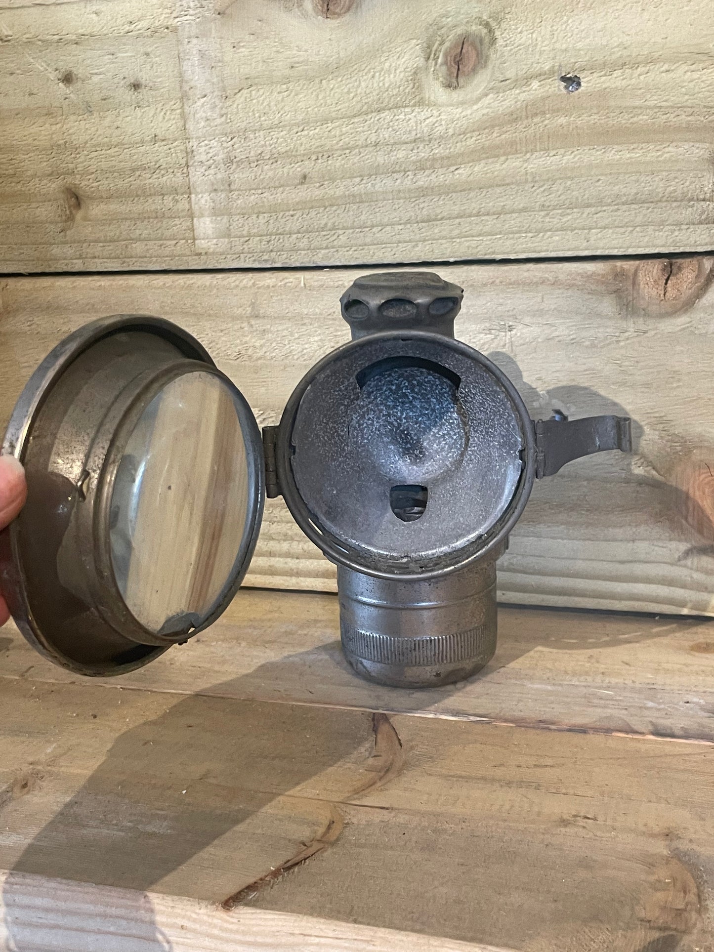 Joseph Lucas 'Calcia Toura' Carbide Bicycle Lamp c1920