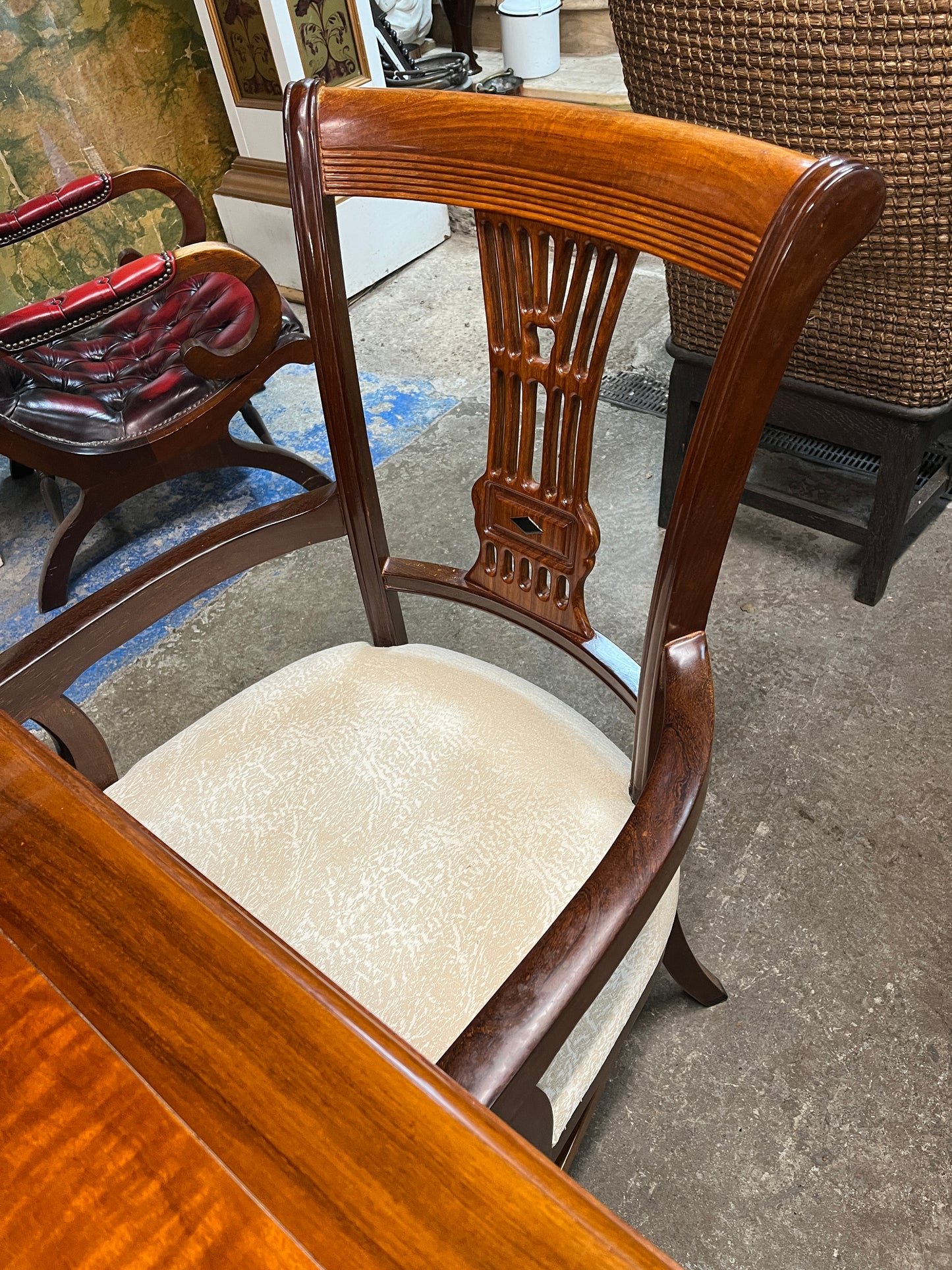 Chinese Rosewood Table and Chairs
