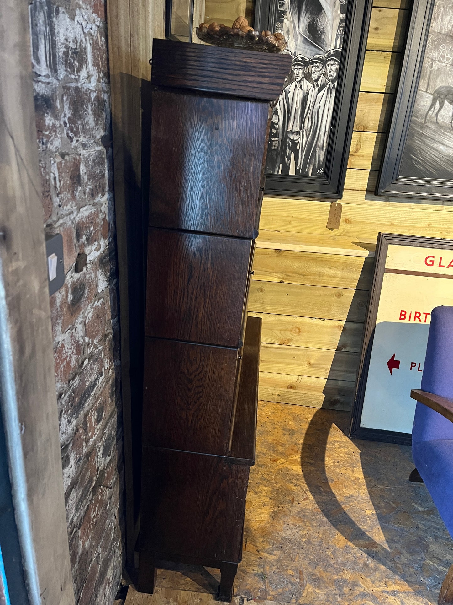 Early 20th Century Antique 4 Tier Stackable Barristers Bookcase