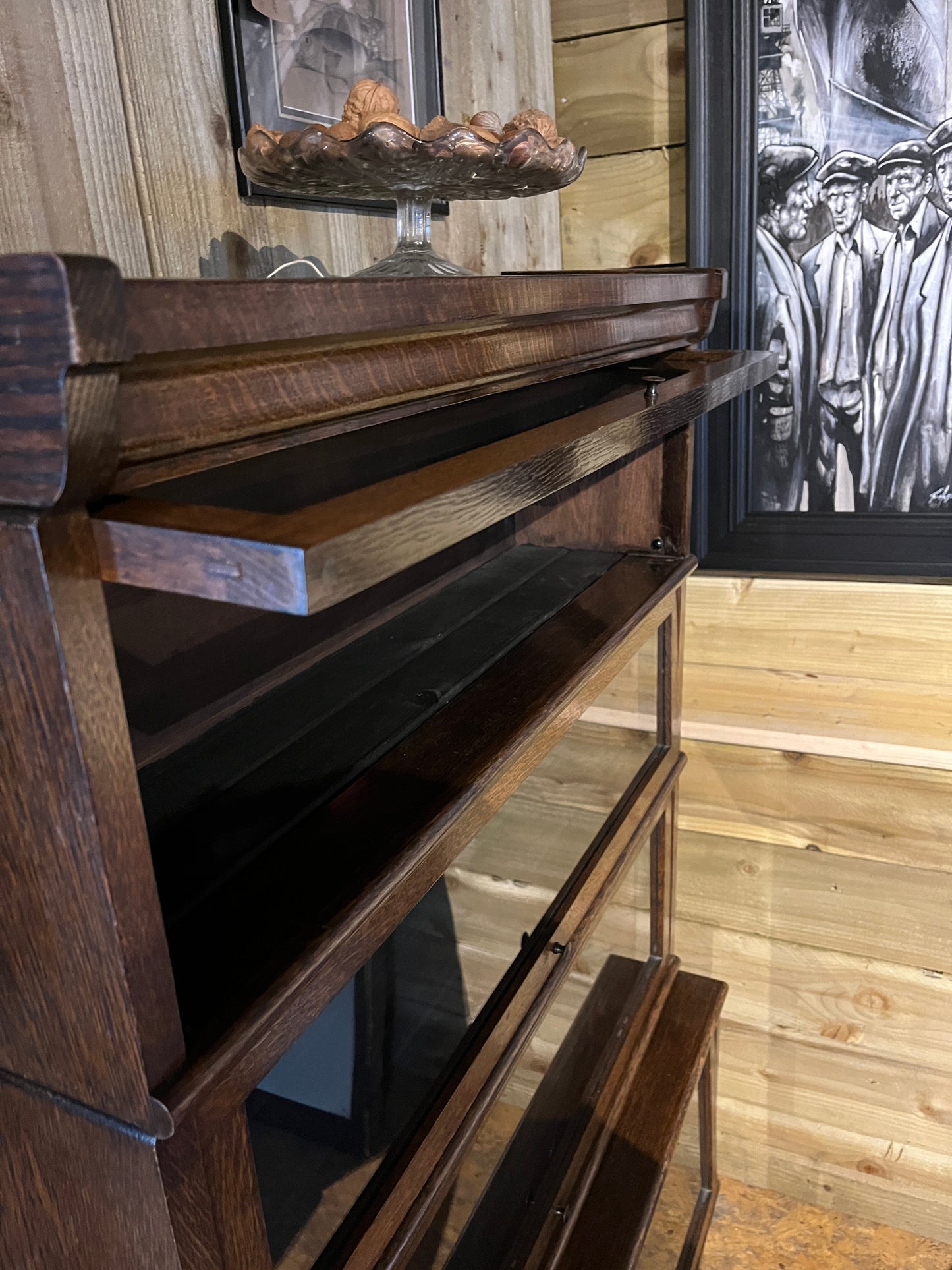 Early 20th Century Antique 4 Tier Stackable Barristers Bookcase