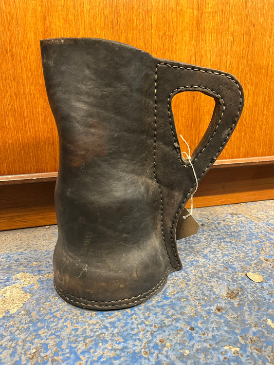 Leather stitched tankard