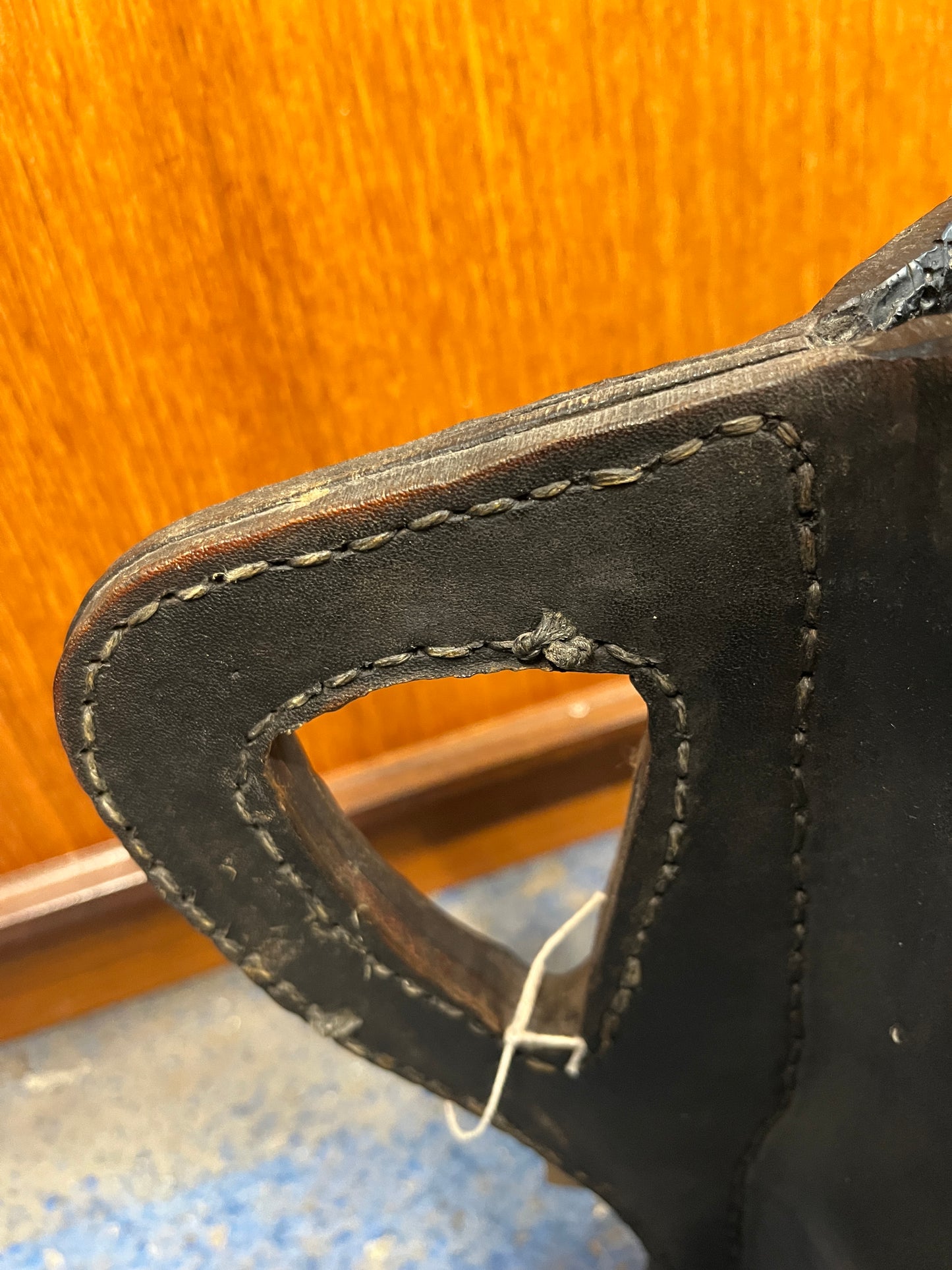 Leather stitched tankard