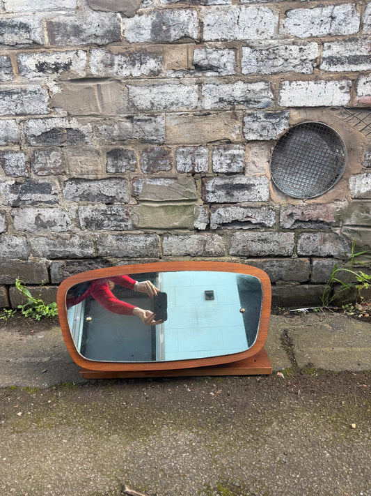 Vintage Church Organ Mirror with stand