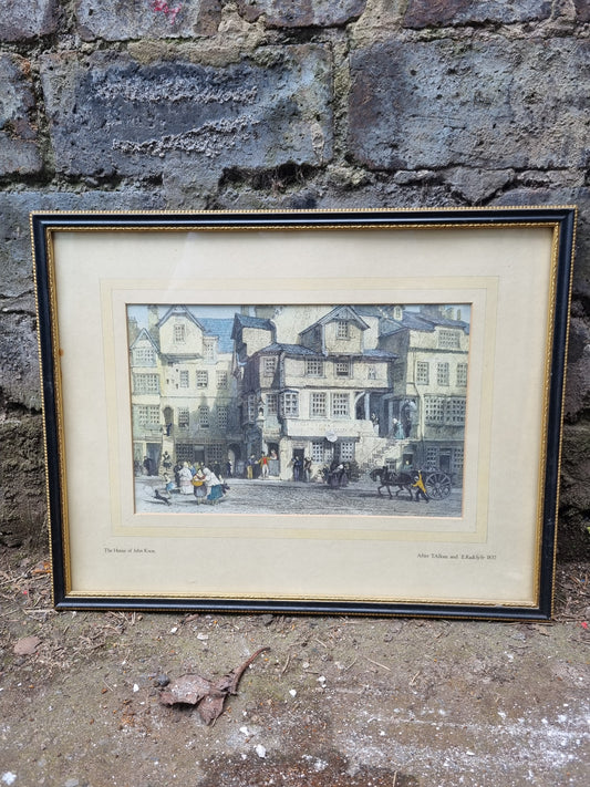 Framed Antique Prints of Glasgow & Edinburgh
