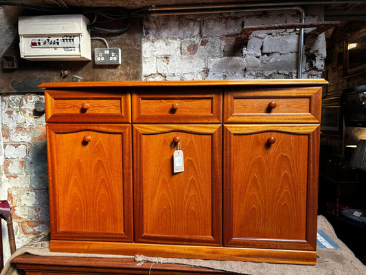 Sutcliffe Mid Century Modern Sideboard with Bow-Fronted Top