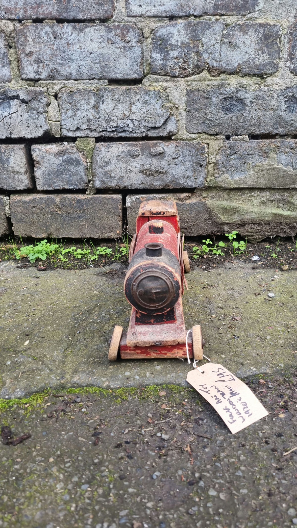 Folk Art Wooden Train Toy - 1920's-1930's