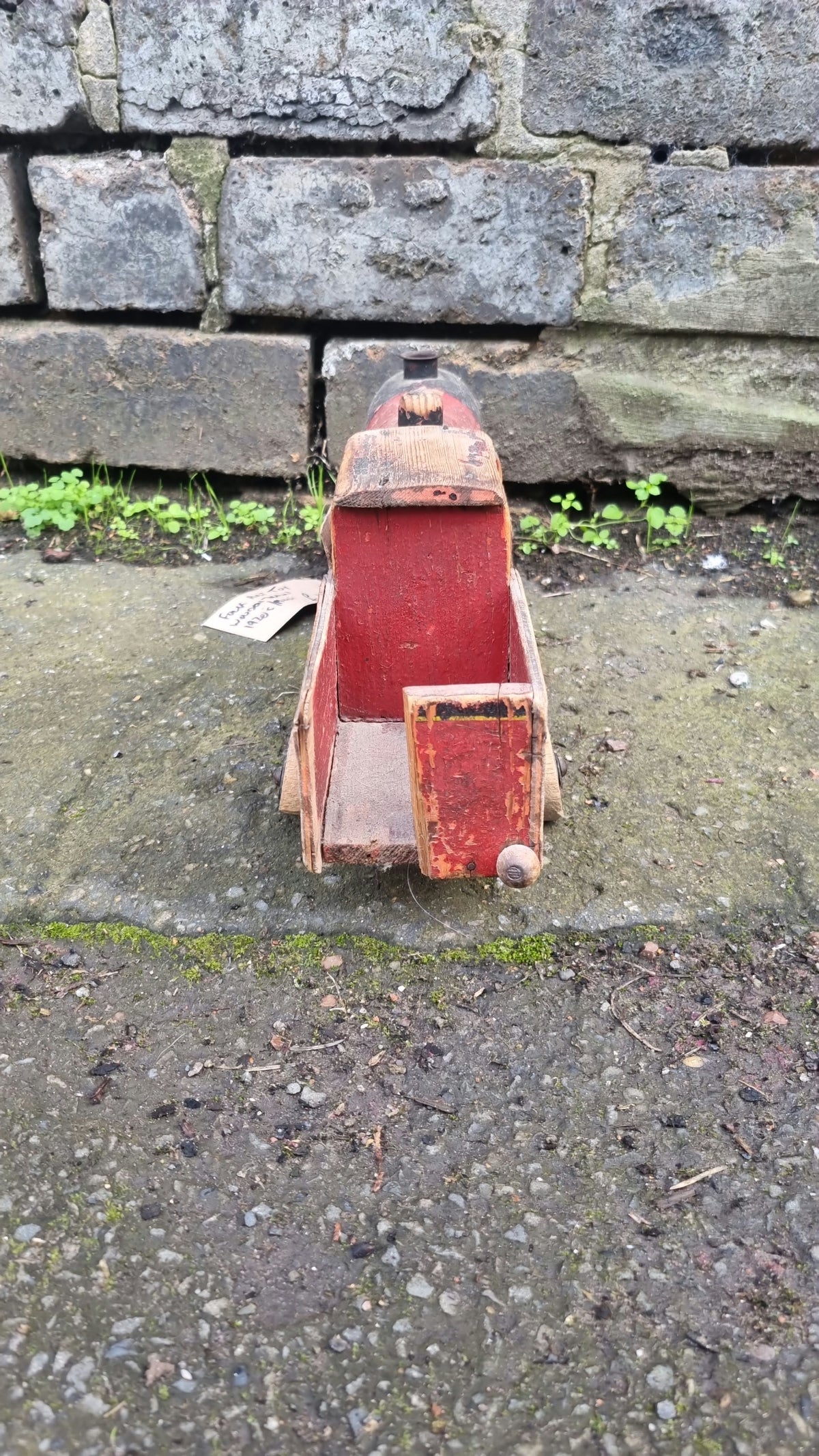 Folk Art Wooden Train Toy - 1920's-1930's